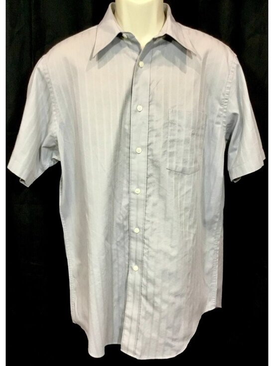 Covington Other - Grandpacore Dress Shirt 15 15.5 Men M Gray Button Up Corpcore Office Capsule VTG
